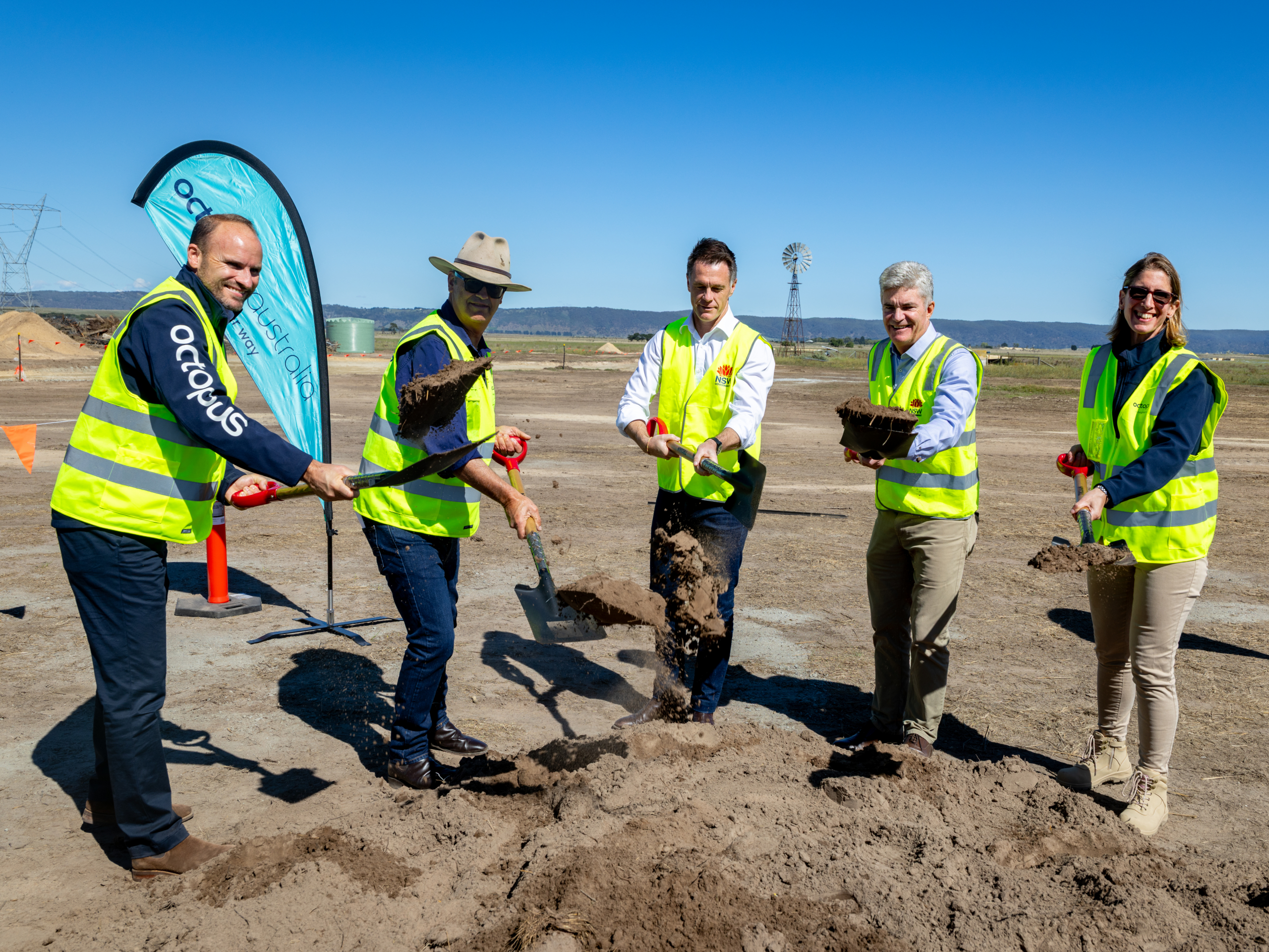 The first sod turn at Blind Creek Solar and Battery Project. 